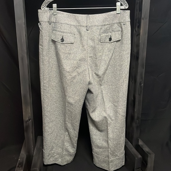 LOFT- cropped and cuffed wool dress pants - Picture 3 of 9
